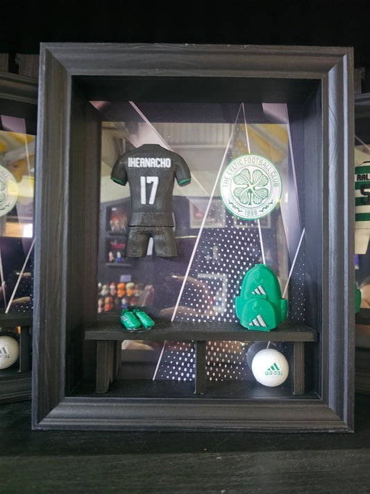 CELTIC FC AWAY KIT LOCKER ROOM FRAME - MADE TO ORDER